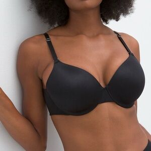 Soma NWOT Vanishing Back Full Coverage underwire bra 34DD. Black color.